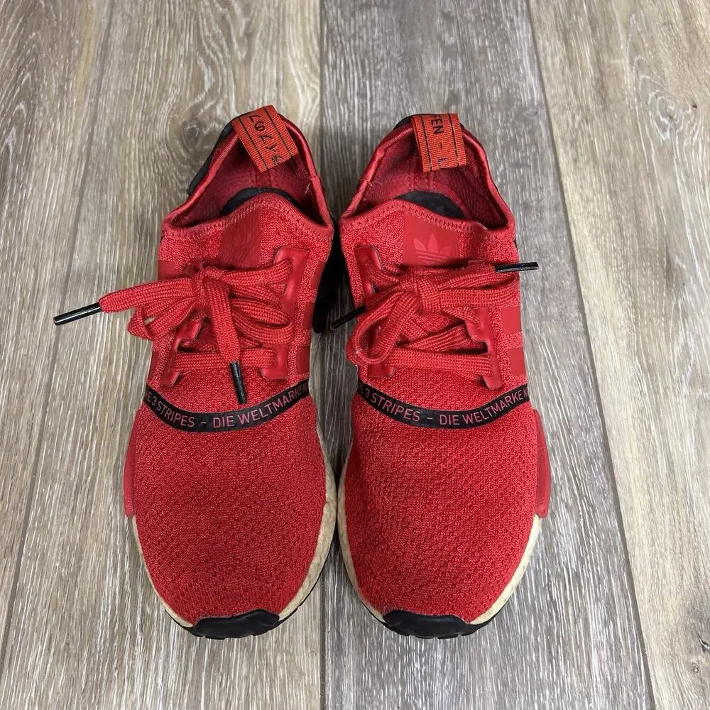 Adidas Youth US Size 6 Red Black NMD_R1 Speckle Pack Scarlet Low EF3648 Shoes